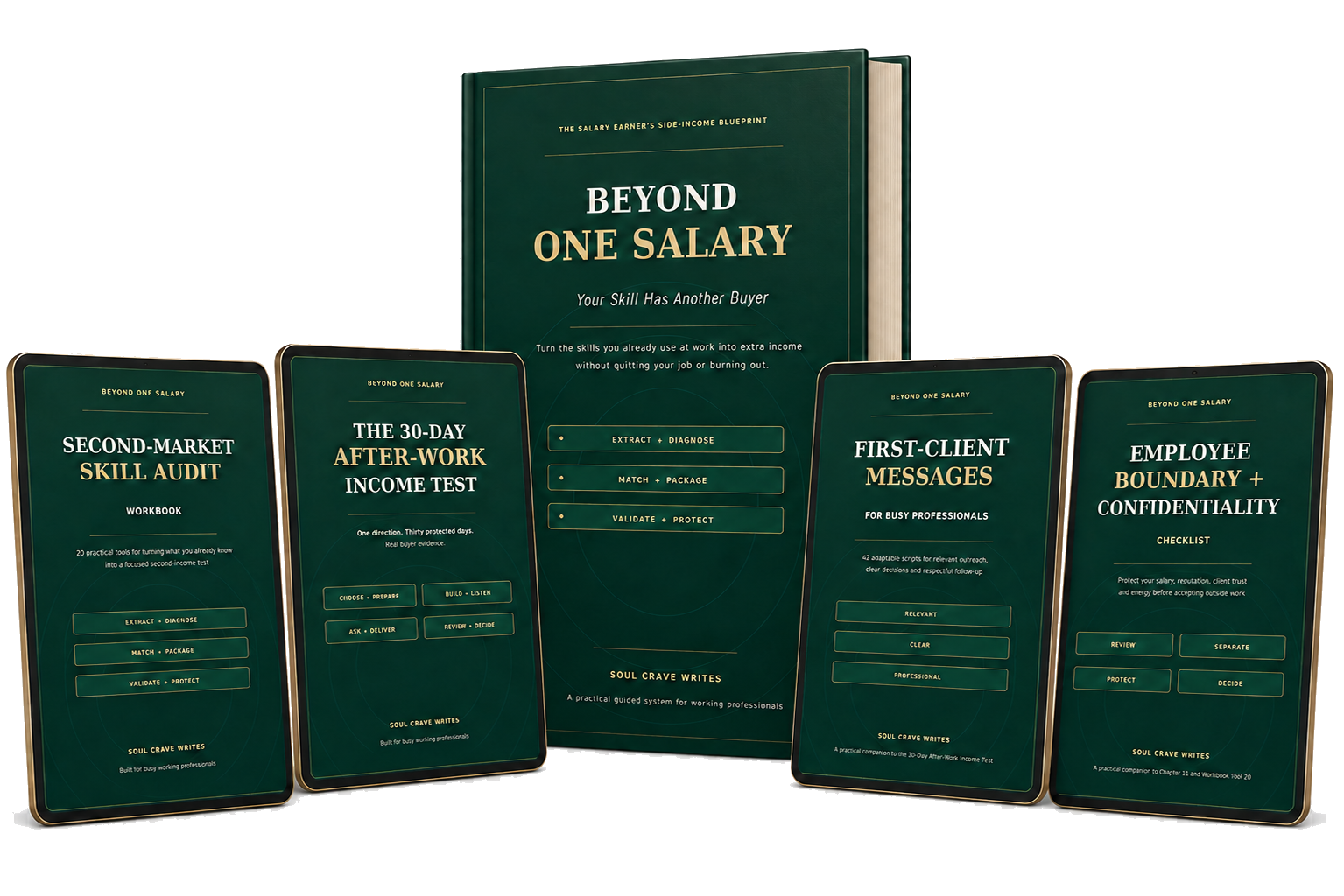 The complete Beyond One Salary five-resource digital PDF bundle